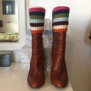Coach Monika Boot w Multi Color Sweater Sock